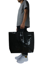 Load image into Gallery viewer, reusable shopper tote bag eco-friendly zippered
