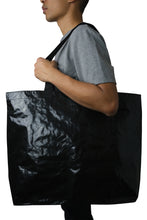 Load image into Gallery viewer, reusable shopper tote bag eco-friendly zippered
